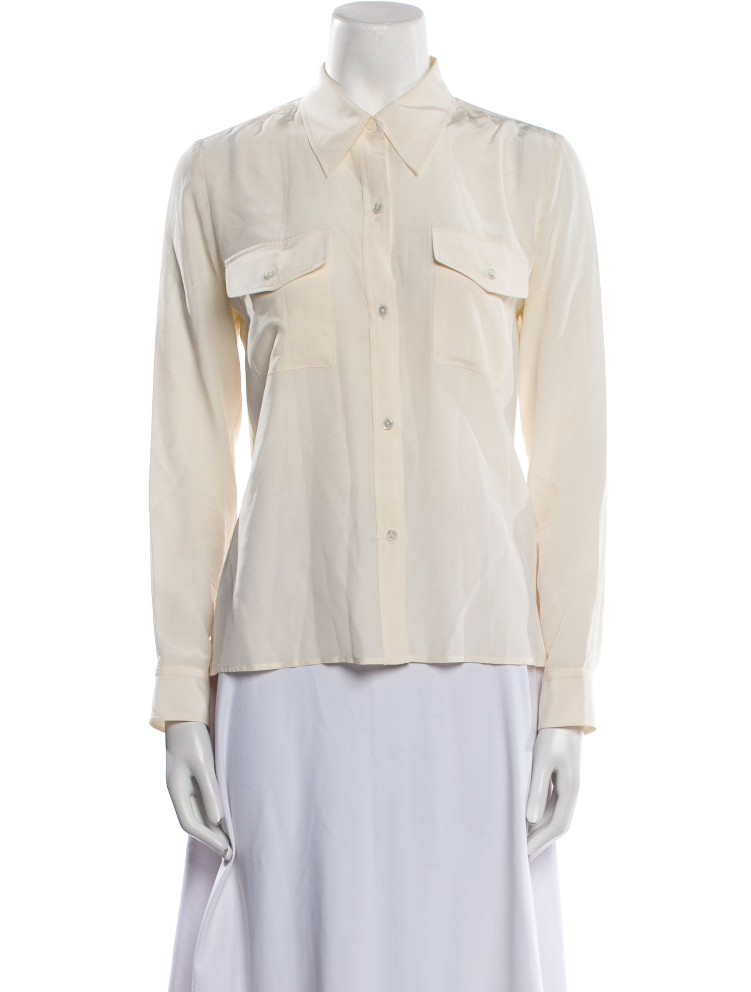 Nili Lotan Long Sleeve Button-Up Top