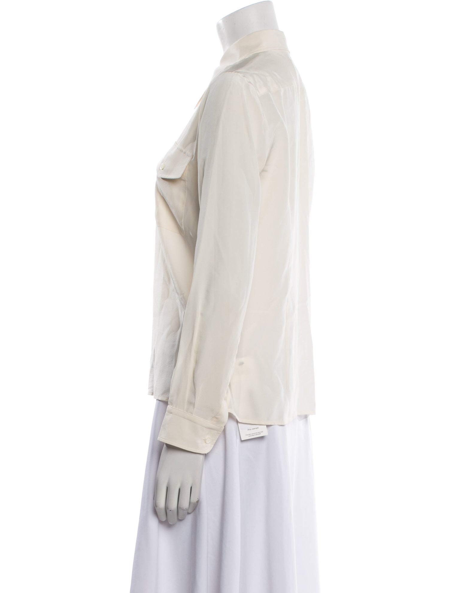 Nili Lotan Long Sleeve Button-Up Top