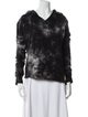 Nili Lotan Tie-Dye Print V-Neck Sweatshirt