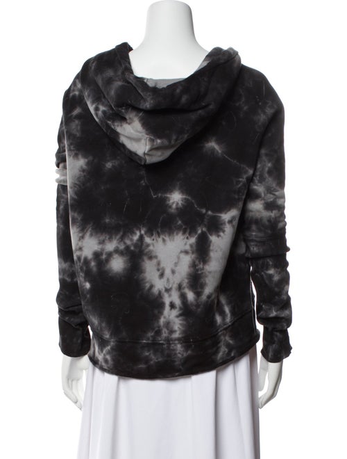 Nili Lotan Tie-Dye Print V-Neck Sweatshirt