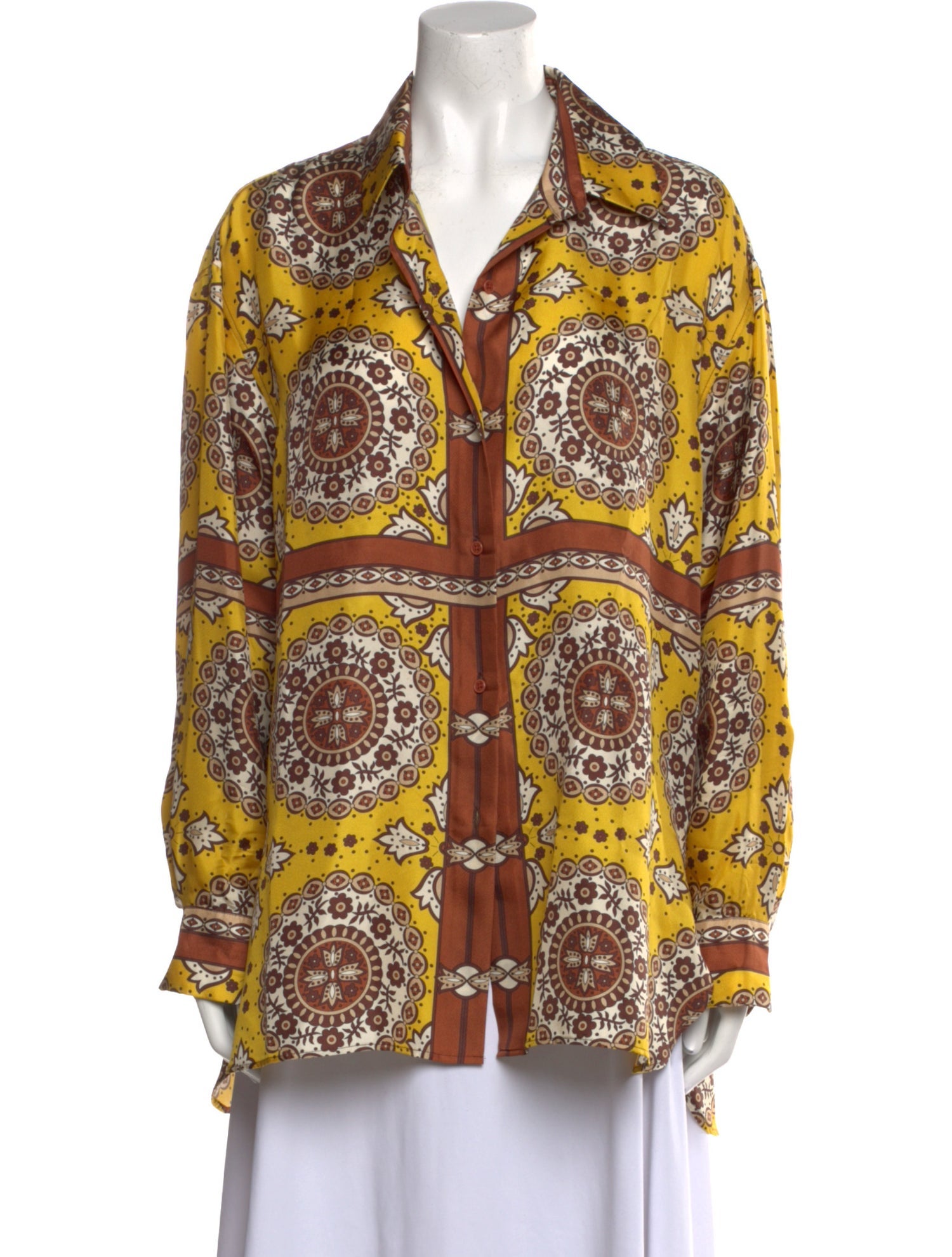 Nili Lotan Silk Paisley Print Tunic