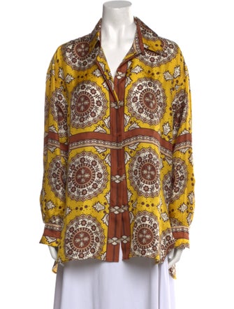 Nili Lotan Silk Paisley Print Tunic