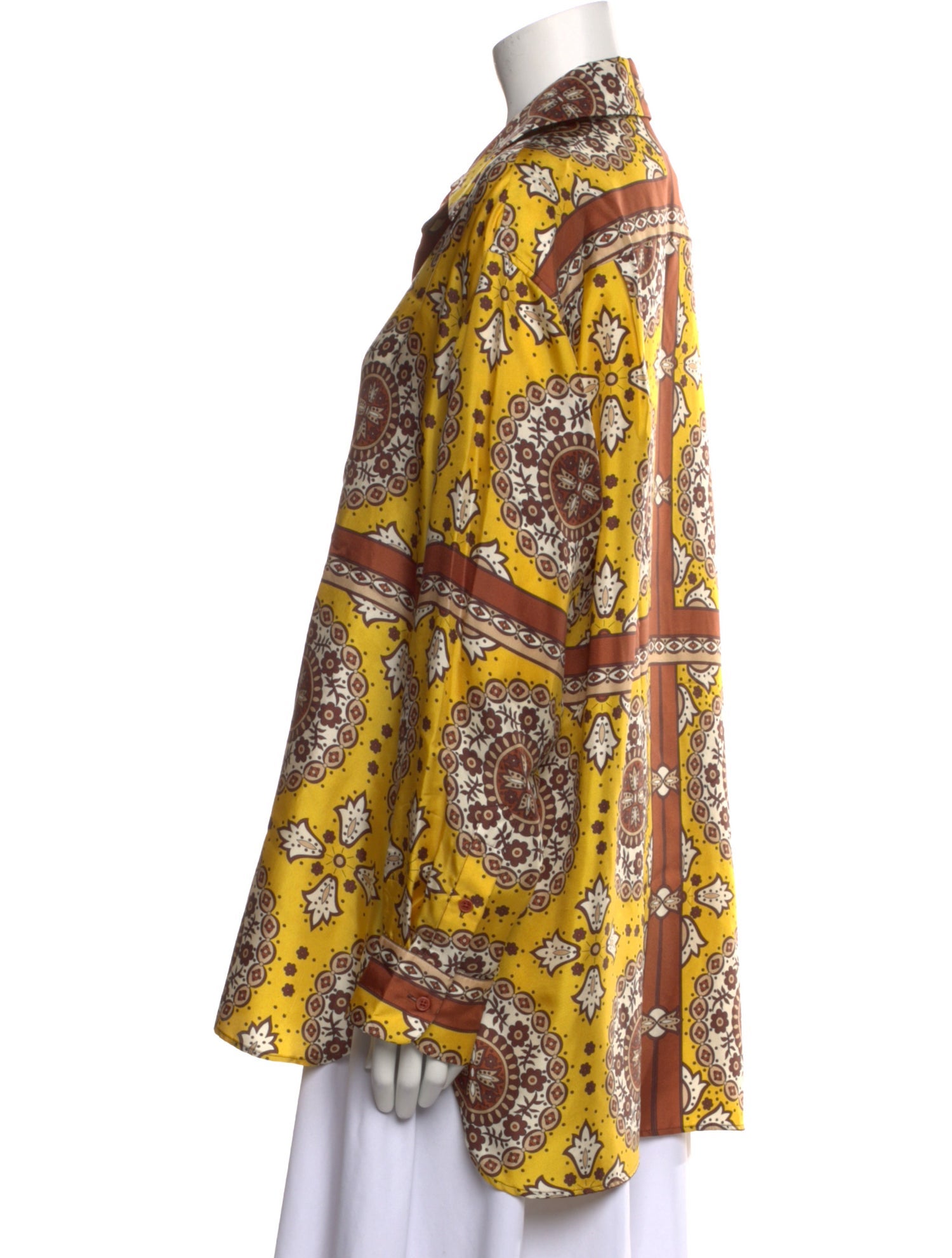 Nili Lotan Silk Paisley Print Tunic