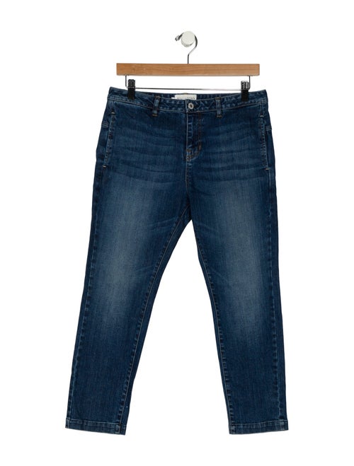 Nili Lotan Mid-Rise Straight Leg Jeans