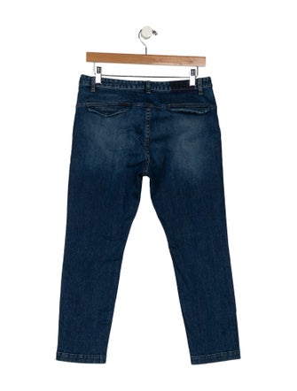 Nili Lotan Mid-Rise Straight Leg Jeans