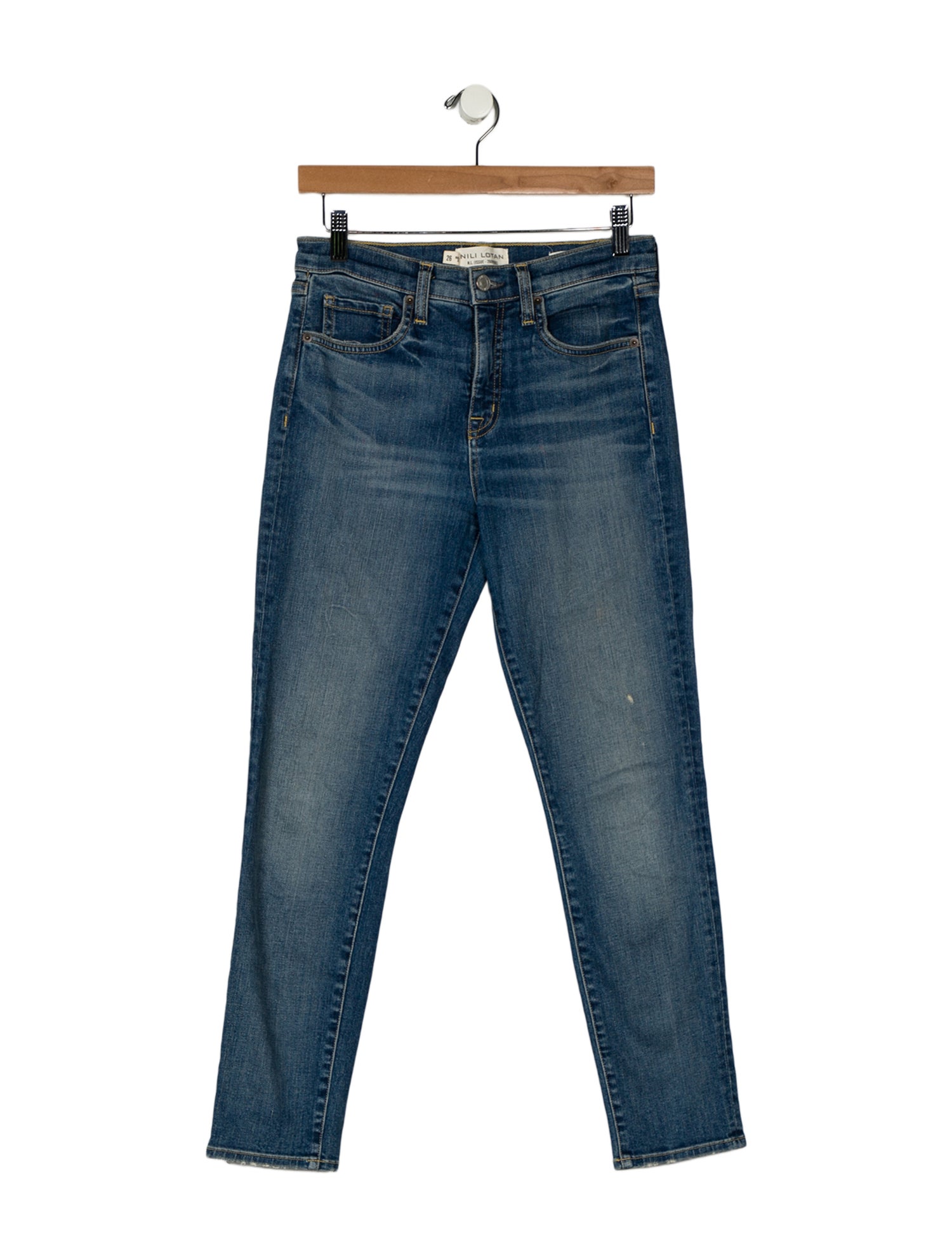 Nili Lotan Mid-Rise Skinny Leg Jeans