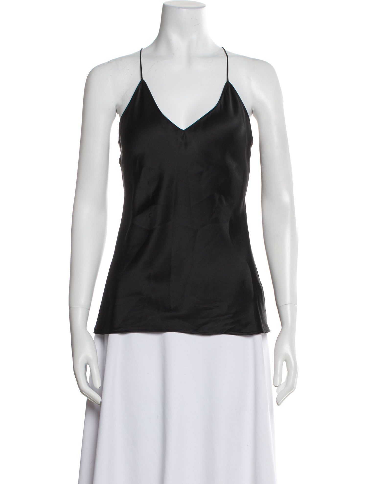 Nili Lotan Silk V-Neck Top