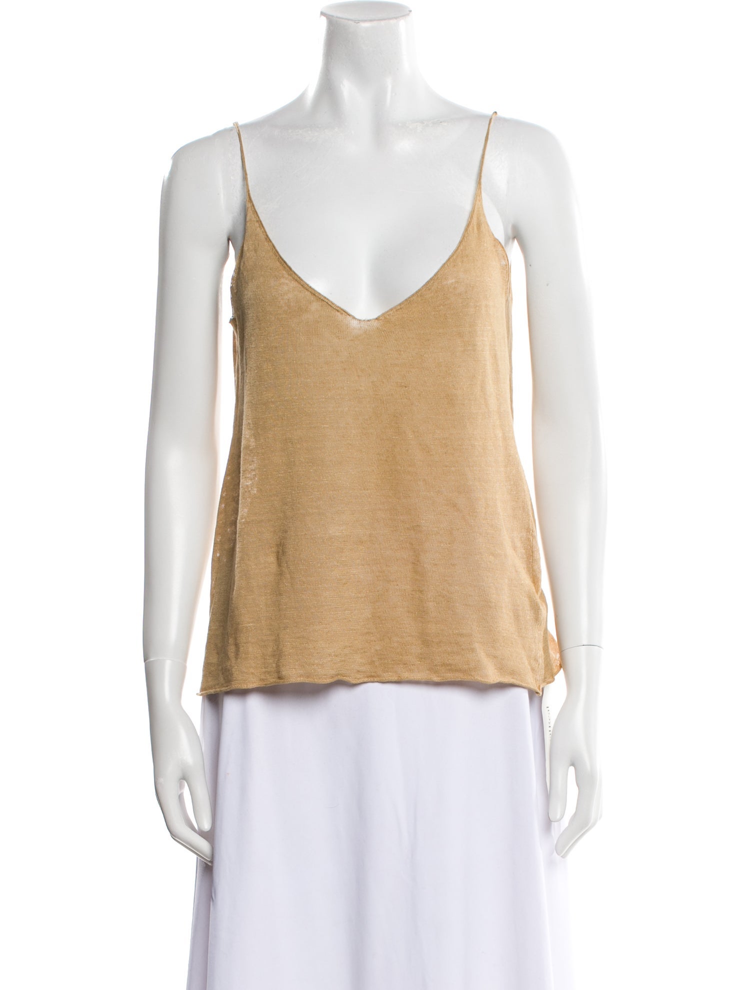 Nili Lotan Linen V-Neck Top