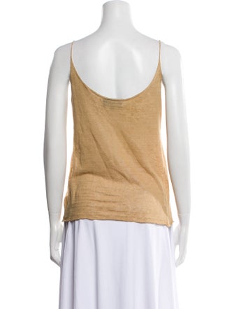 Nili Lotan Linen V-Neck Top