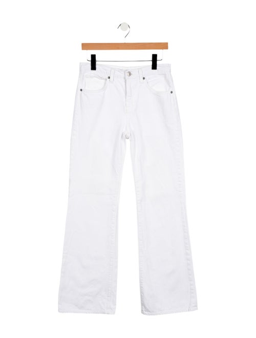 Nili Lotan Mid-Rise Wide Leg Jeans