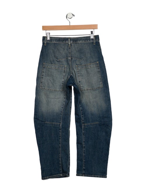 Nili Lotan Mid-Rise Straight Leg Jeans