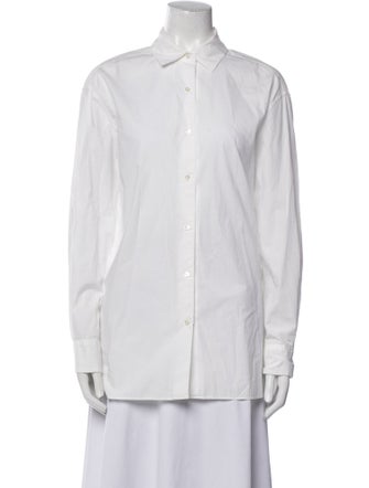 Nili Lotan Long Sleeve Button-Up Top