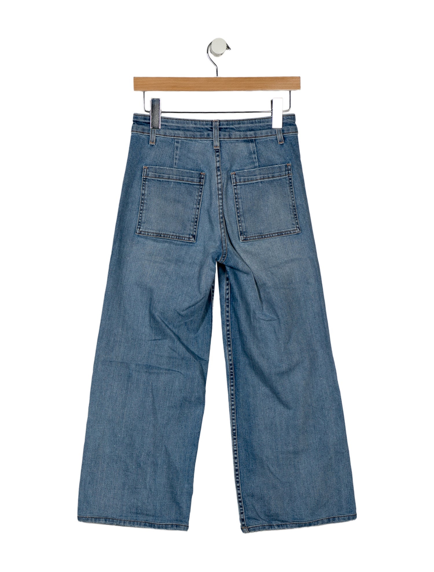 Nili Lotan Mid-Rise Wide Leg Jeans