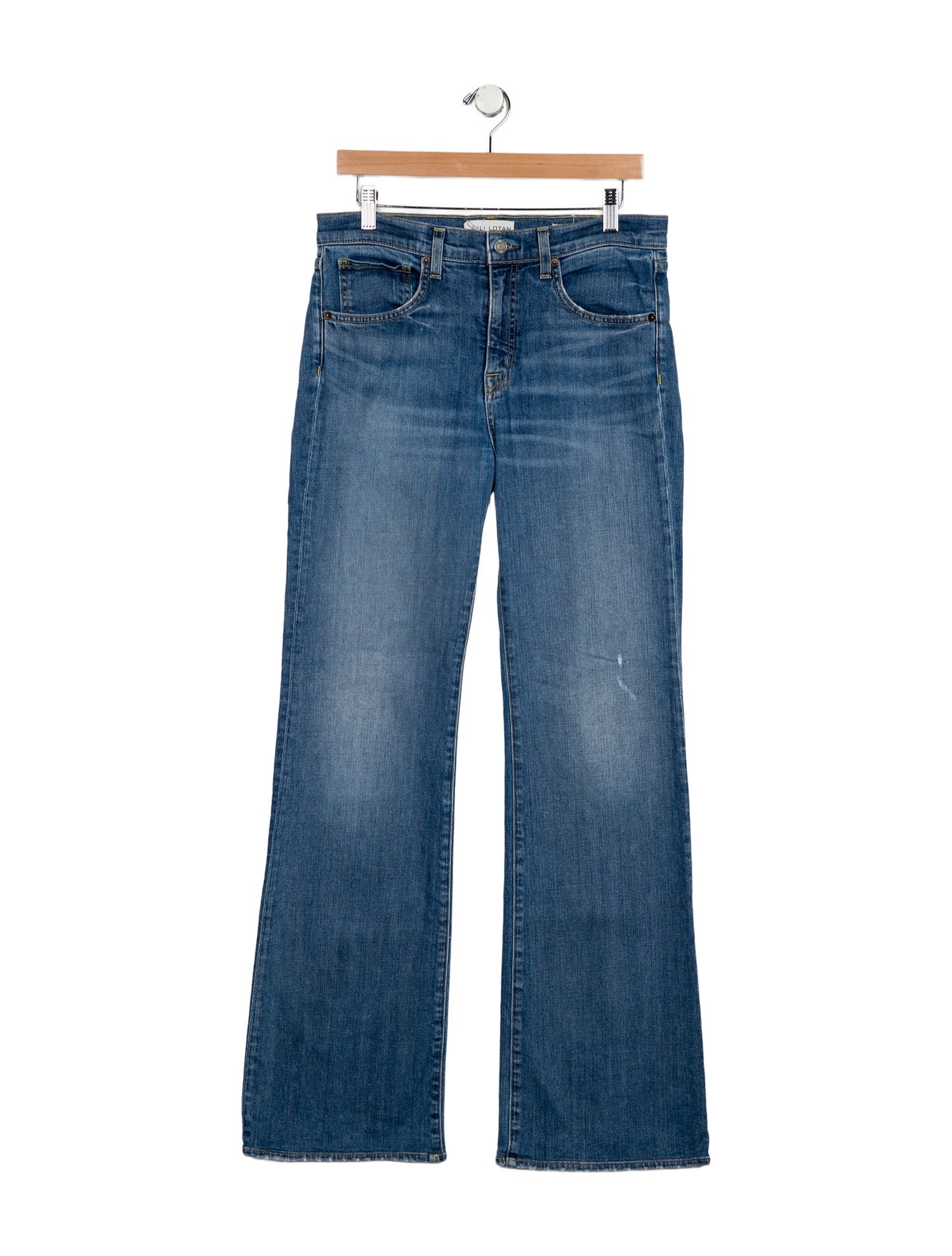 Nili Lotan Mid-Rise Wide Leg Jeans