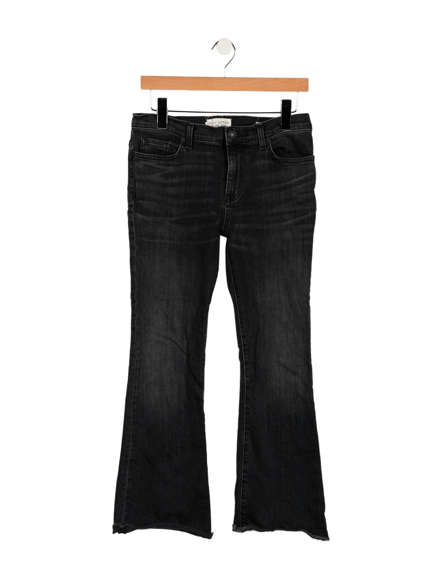 Nili Lotan Mid-Rise Wide Leg Jeans