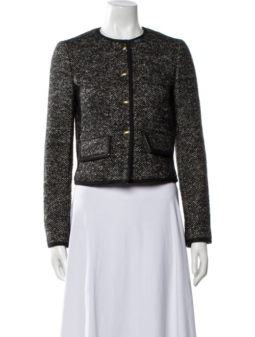 Nili Lotan Virgin Wool Tweed Pattern Jacket