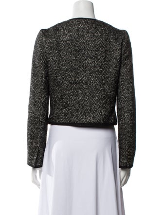 Nili Lotan Virgin Wool Tweed Pattern Jacket