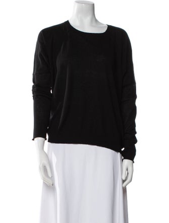 Nili Lotan Wool Scoop Neck Sweater