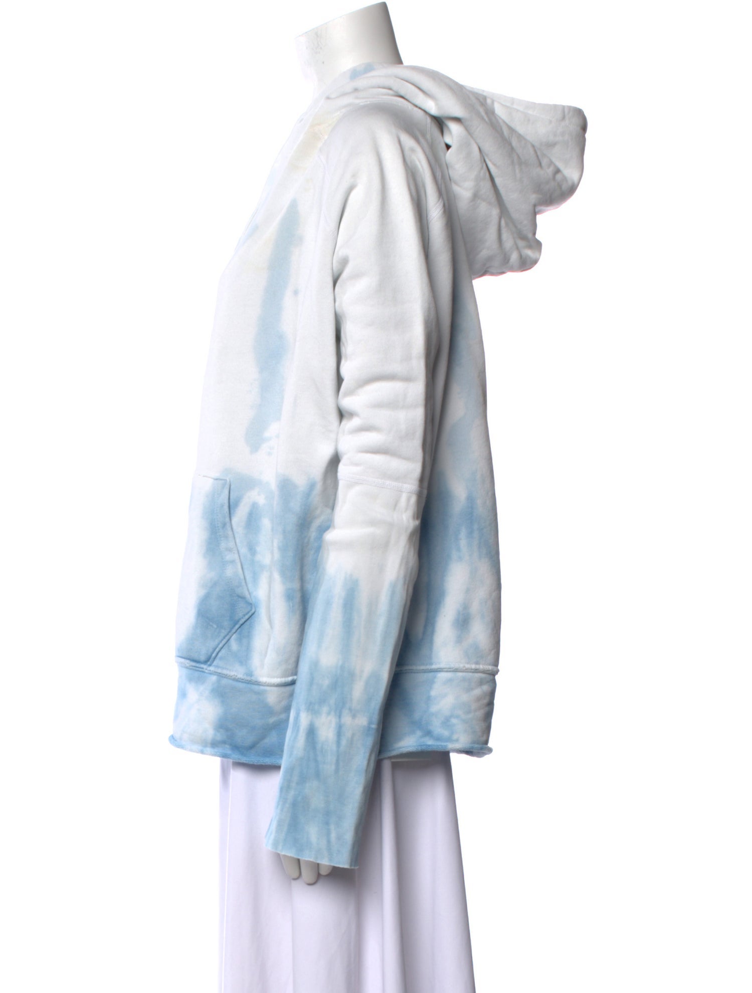 Nili Lotan Tie-Dye Print V-Neck Sweatshirt