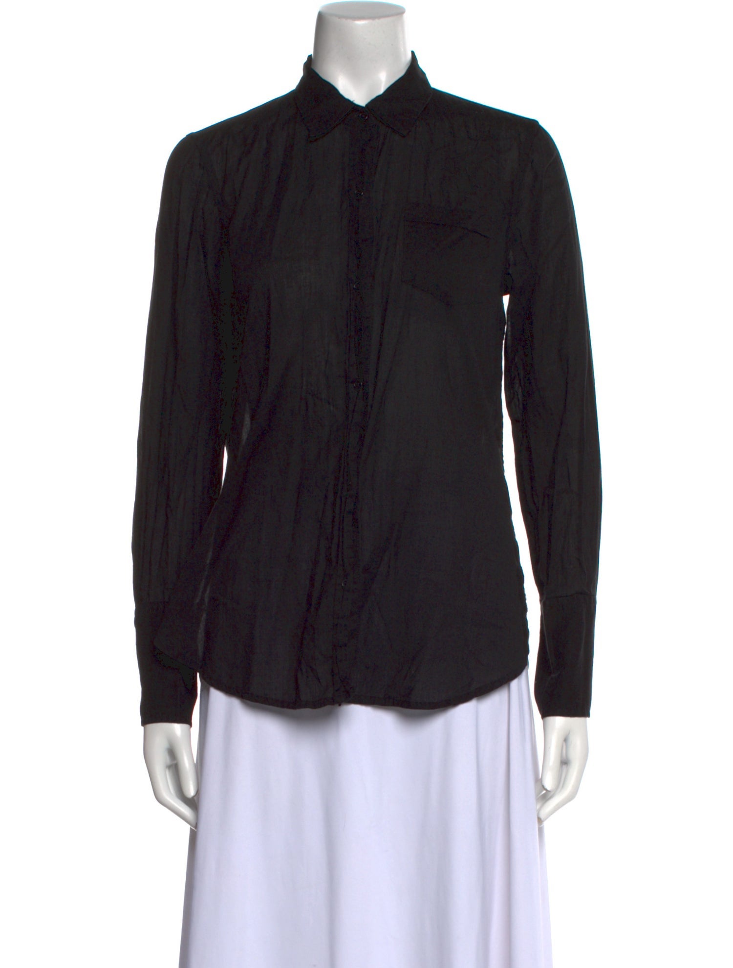 Nili Lotan Long Sleeve Button-Up Top