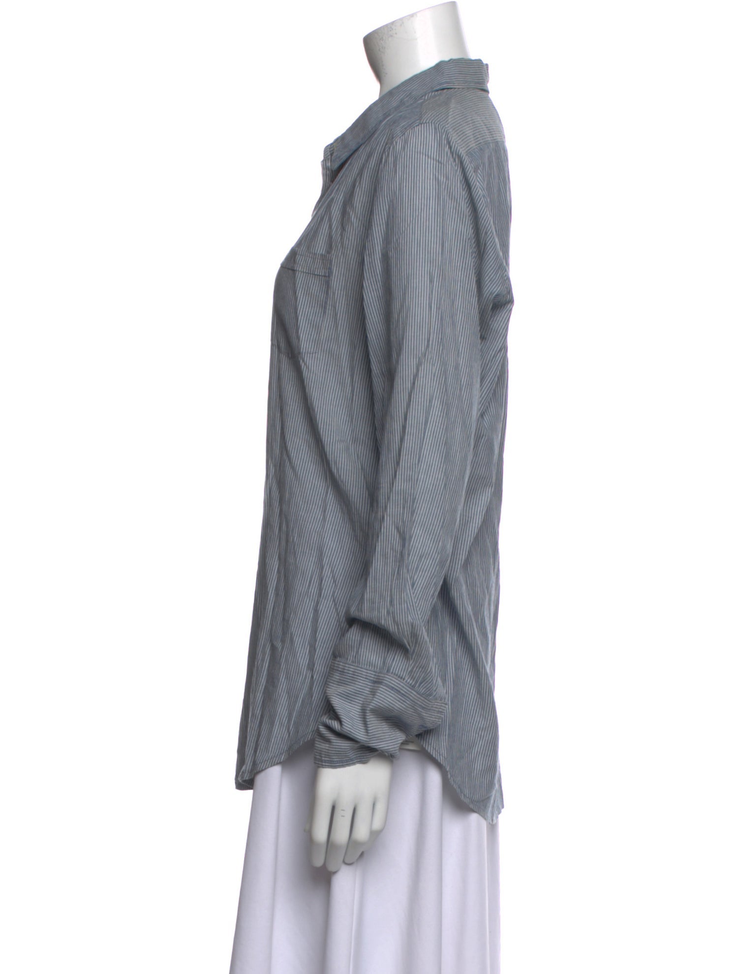 Nili Lotan Long Sleeve Button-Up Top