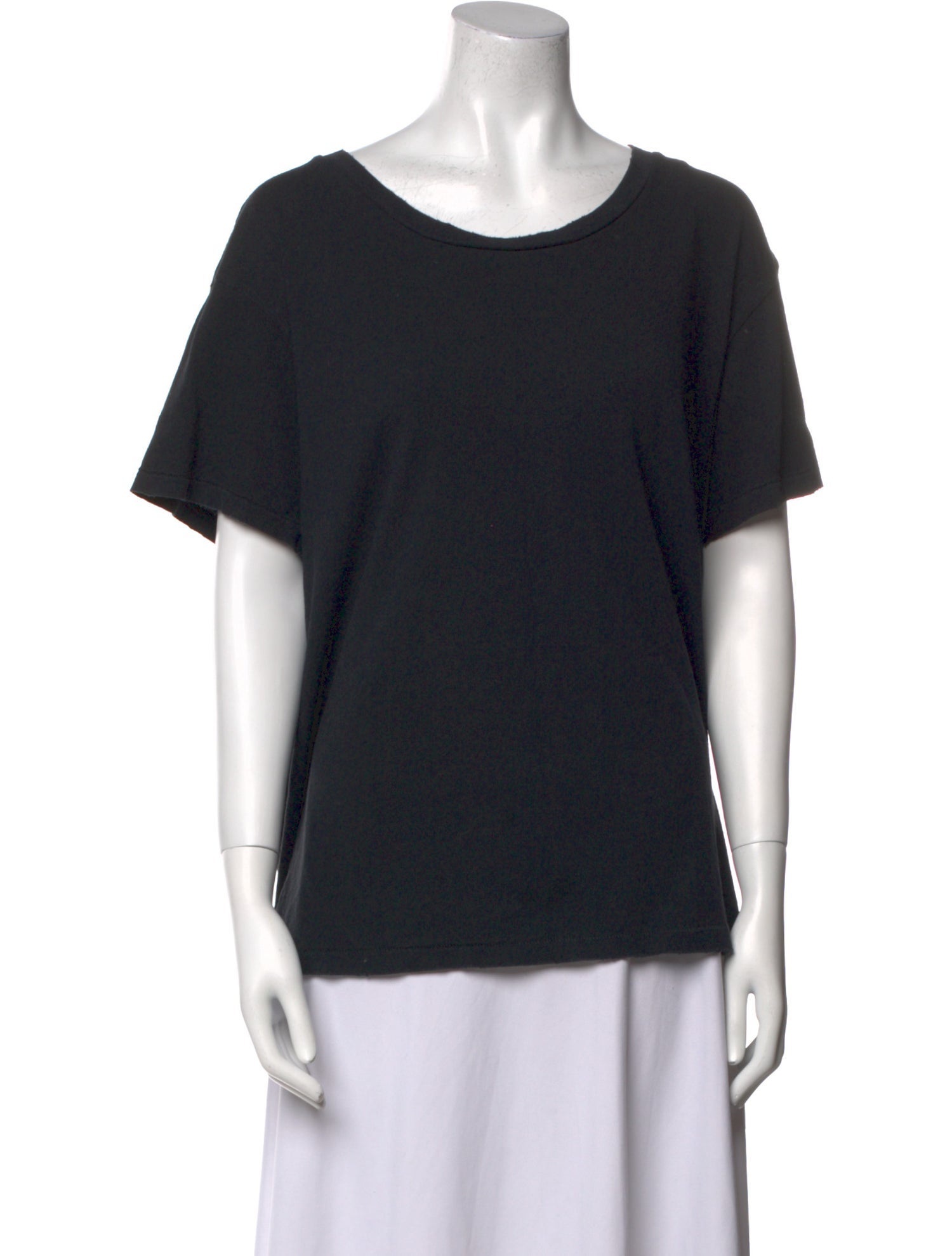 Nili Lotan Scoop Neck Short Sleeve T-Shirt
