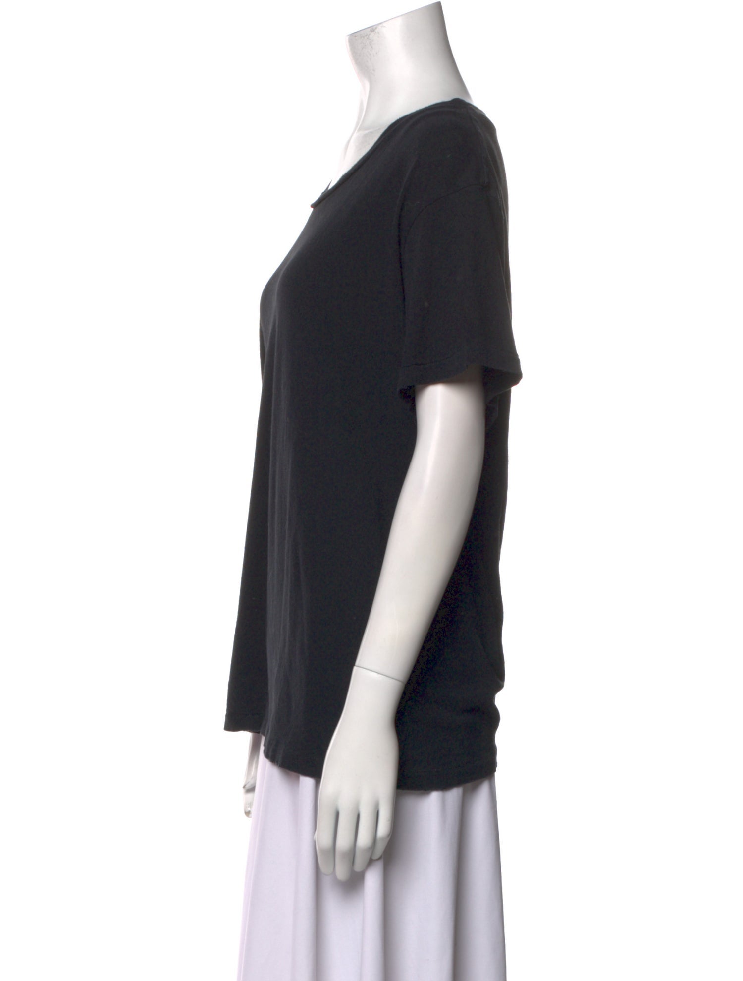 Nili Lotan Scoop Neck Short Sleeve T-Shirt