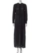 Nili Lotan Crew Neck Long Dress