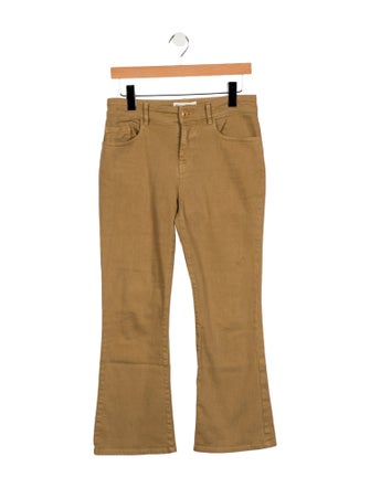 Nili Lotan Mid-Rise Wide Leg Jeans