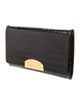 Nili Lotan Embossed Leather Clutch