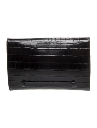 Nili Lotan Embossed Leather Clutch