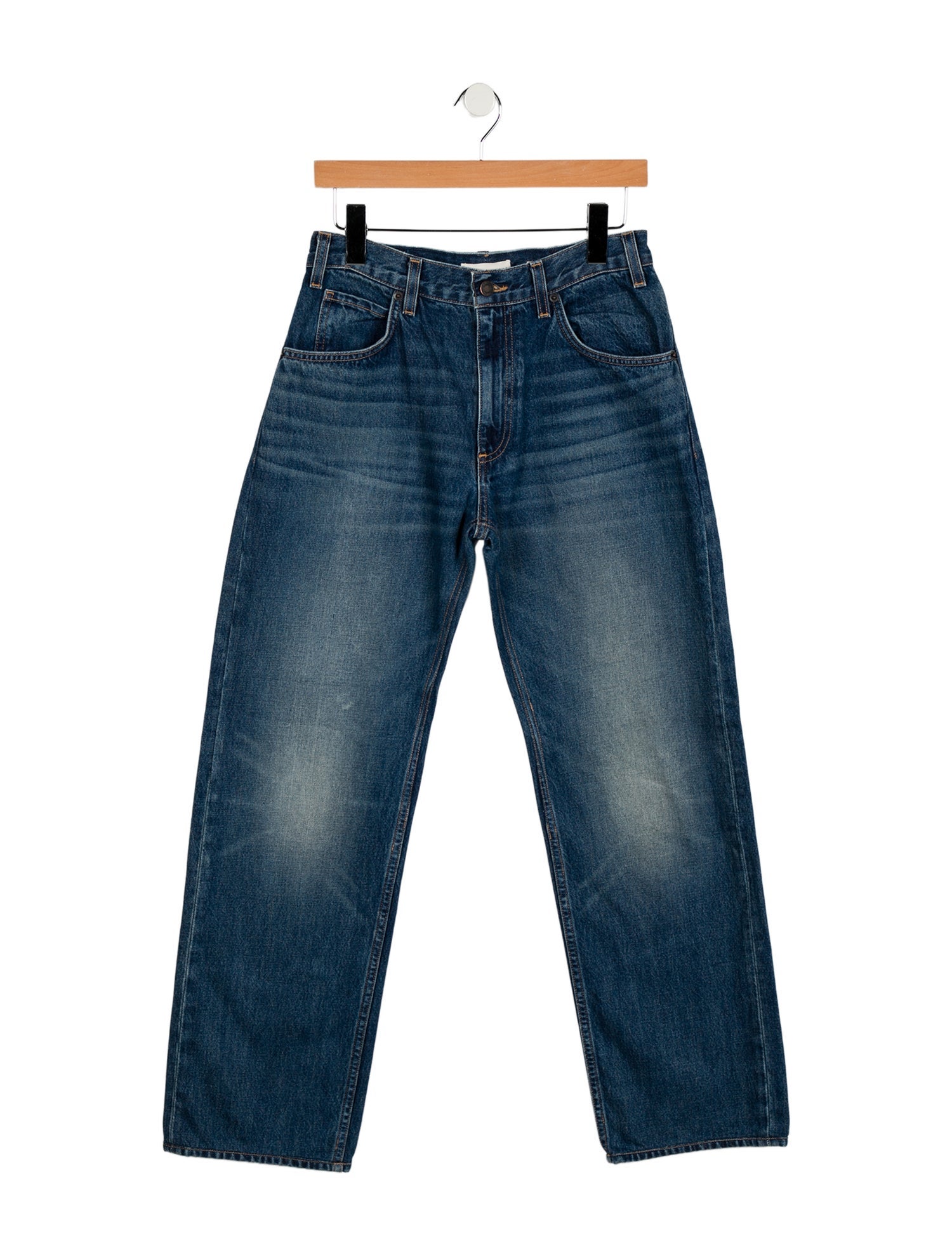 Nili Lotan Mid-Rise Wide Leg Jeans