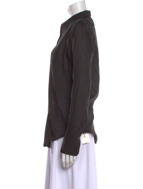 Nili Lotan Long Sleeve Button-Up Top