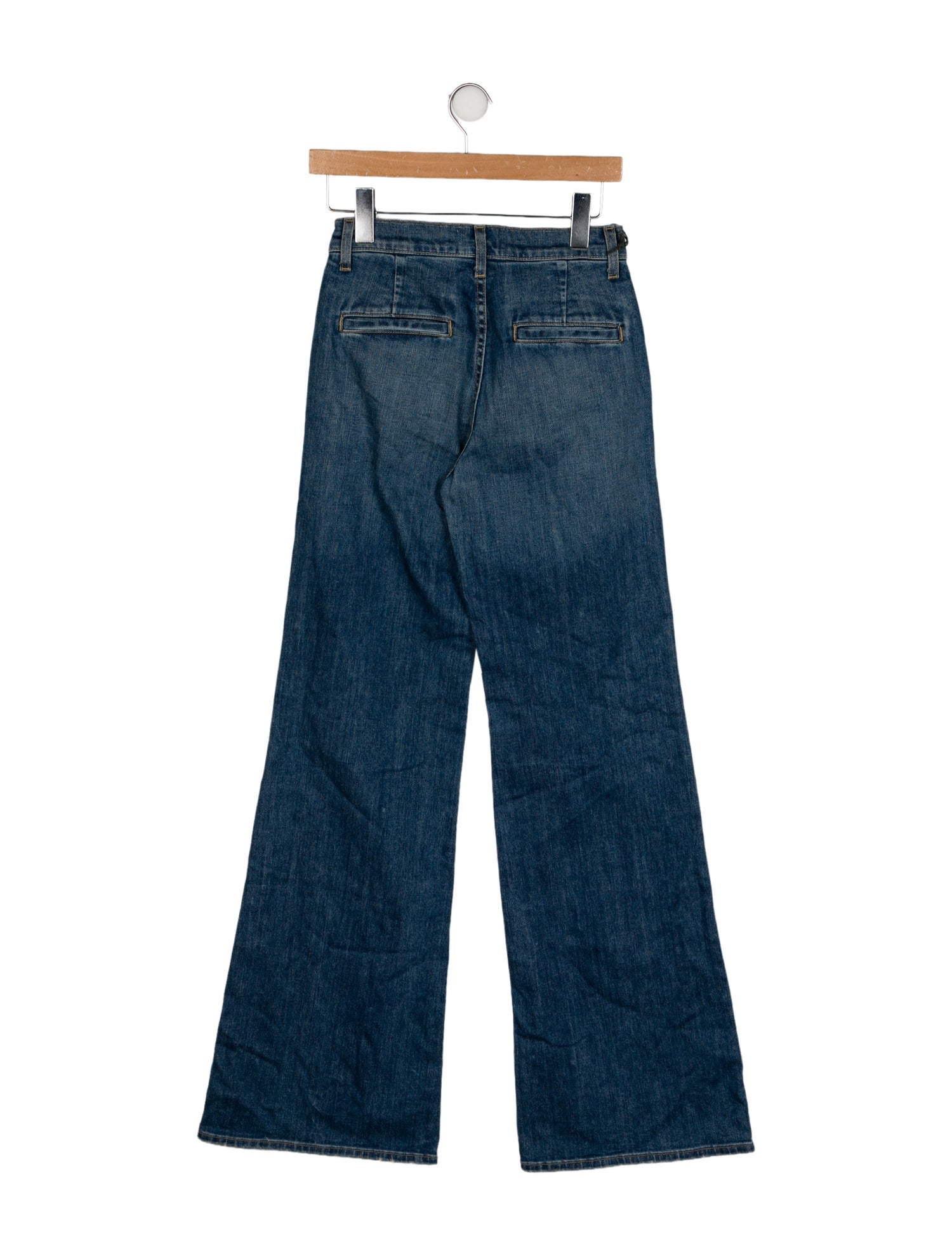 Nili Lotan Mid-Rise Wide Leg Jeans