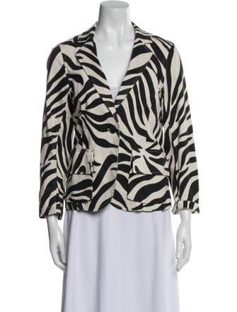 Nili Lotan Animal Print Blazer