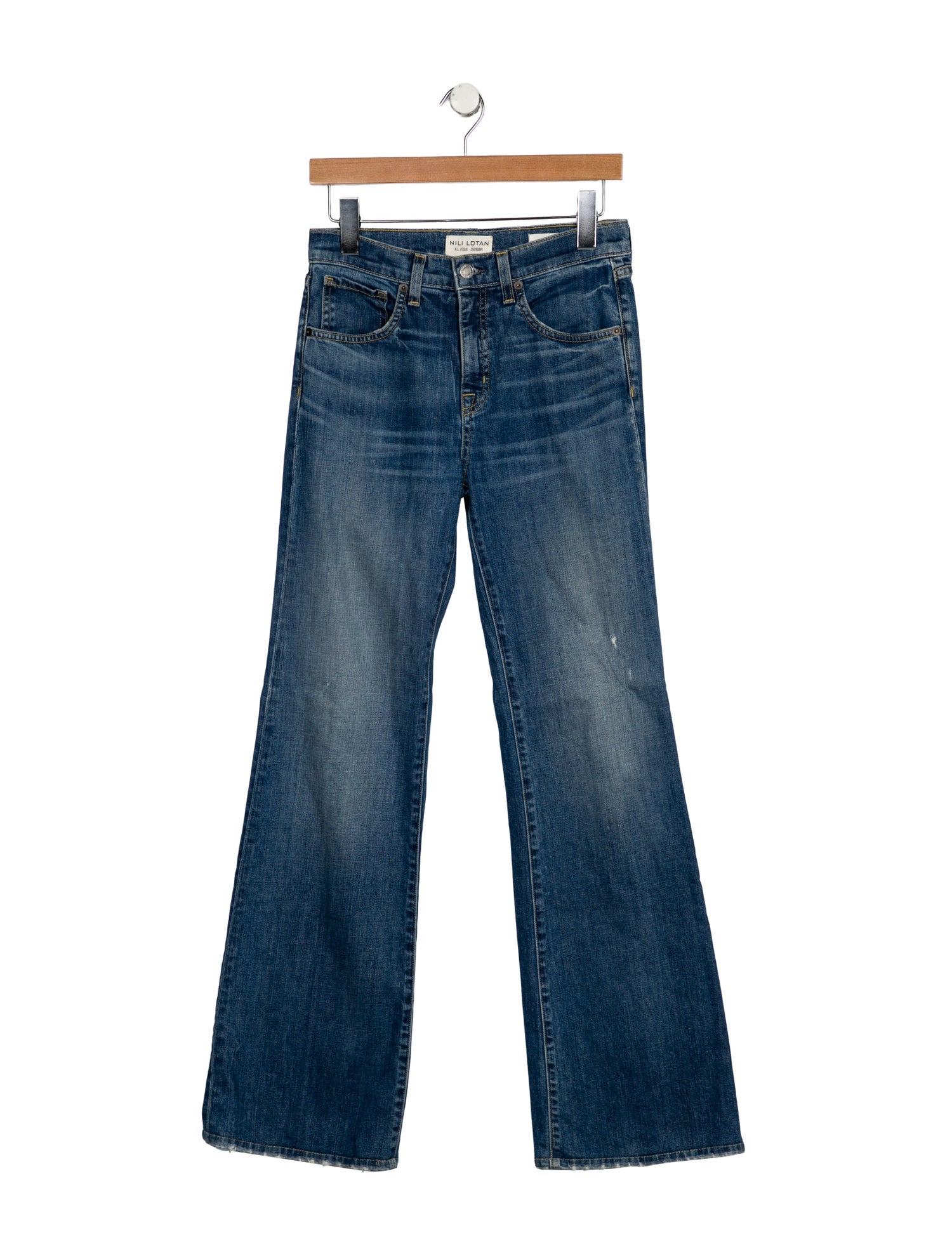 Nili Lotan High-Rise Wide Leg Jeans