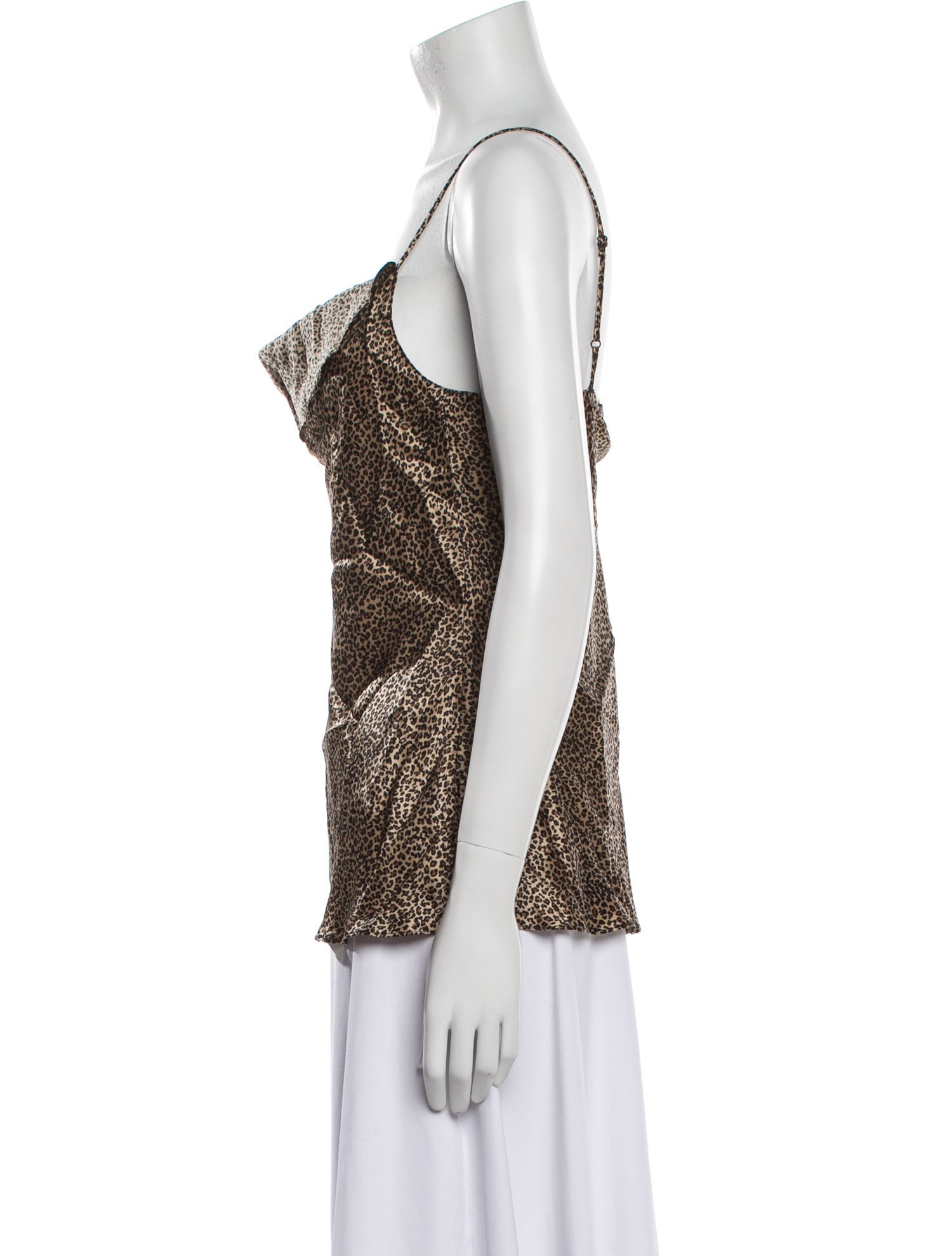 Nili Lotan Silk Animal Print Top