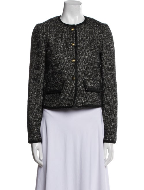 Nili Lotan Virgin Wool Tweed Pattern Jacket