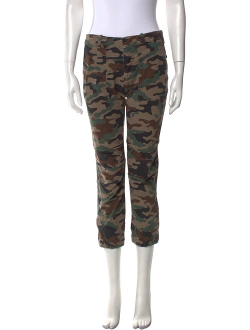 Nili Lotan Camouflage Print Skinny Leg Pants