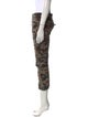 Nili Lotan Camouflage Print Skinny Leg Pants