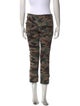 Nili Lotan Camouflage Print Skinny Leg Pants