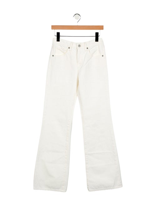 Nili Lotan Mid-Rise Wide Leg Jeans