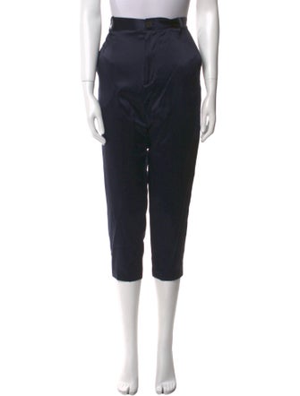 Nili Lotan Silk Straight Leg Pants