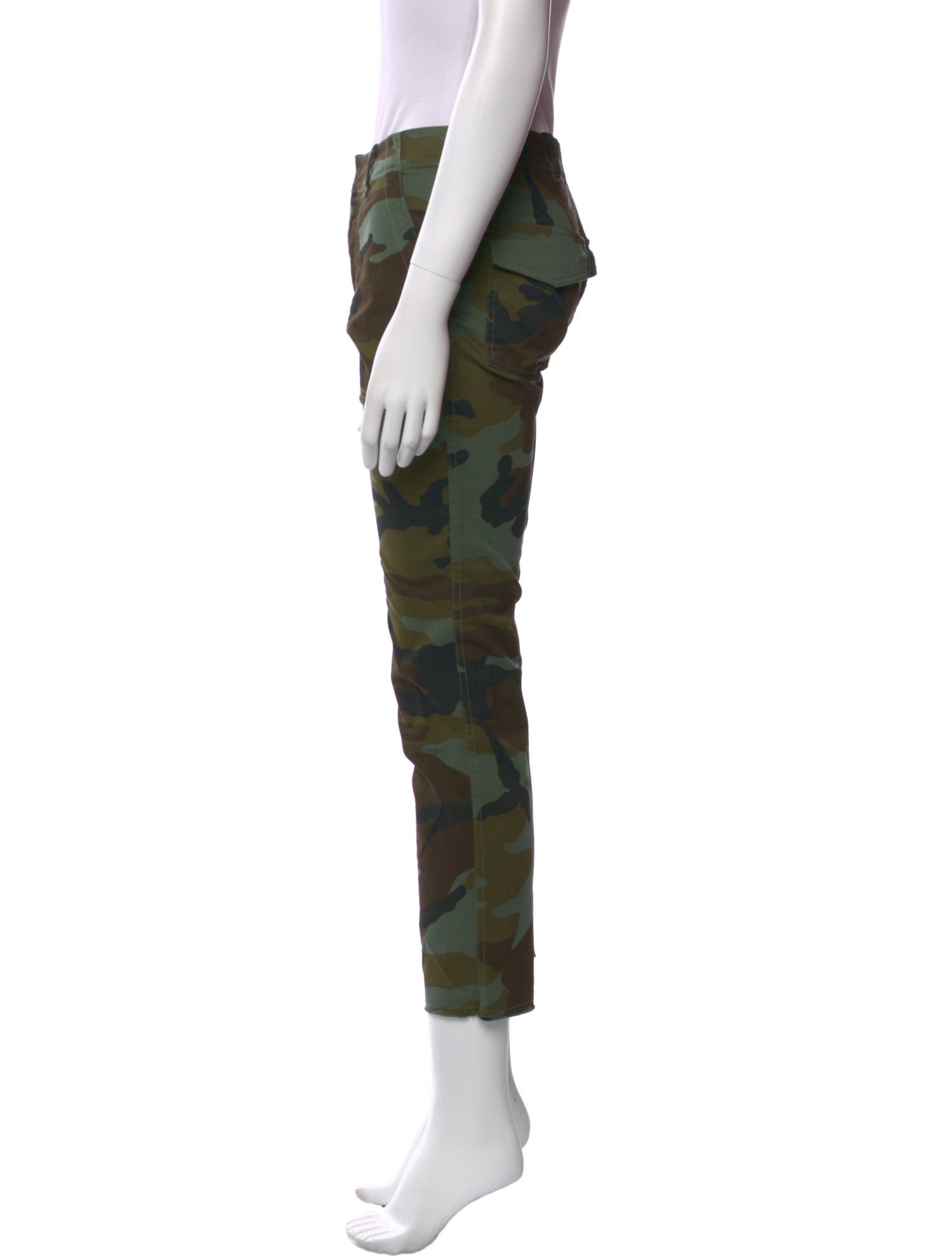 Nili Lotan Camouflage Print Straight Leg Pants