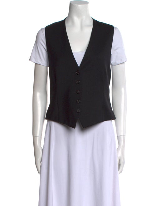 Nili Lotan Virgin Wool V-Neck Crop Top