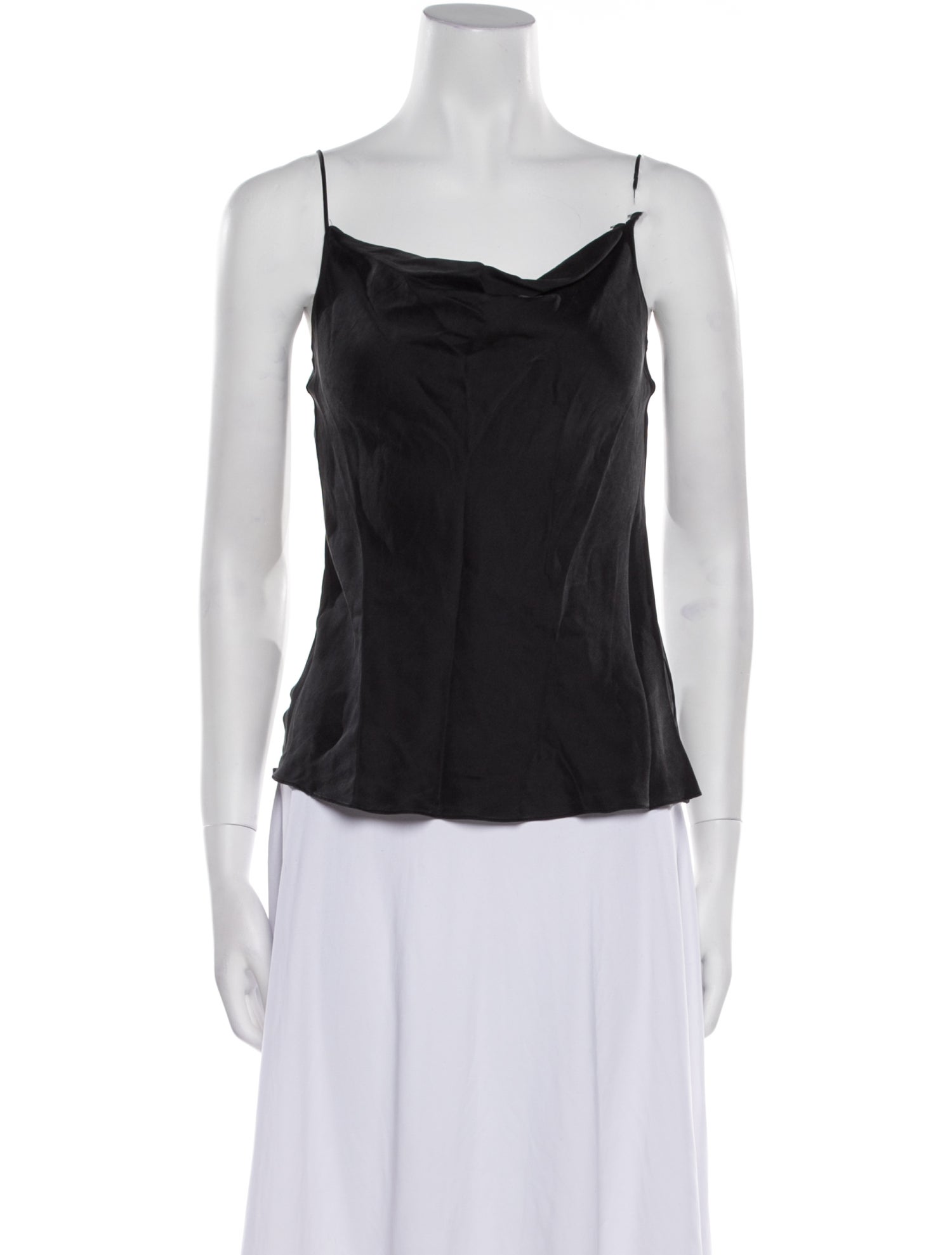 Nili Lotan Silk Square Neckline Top