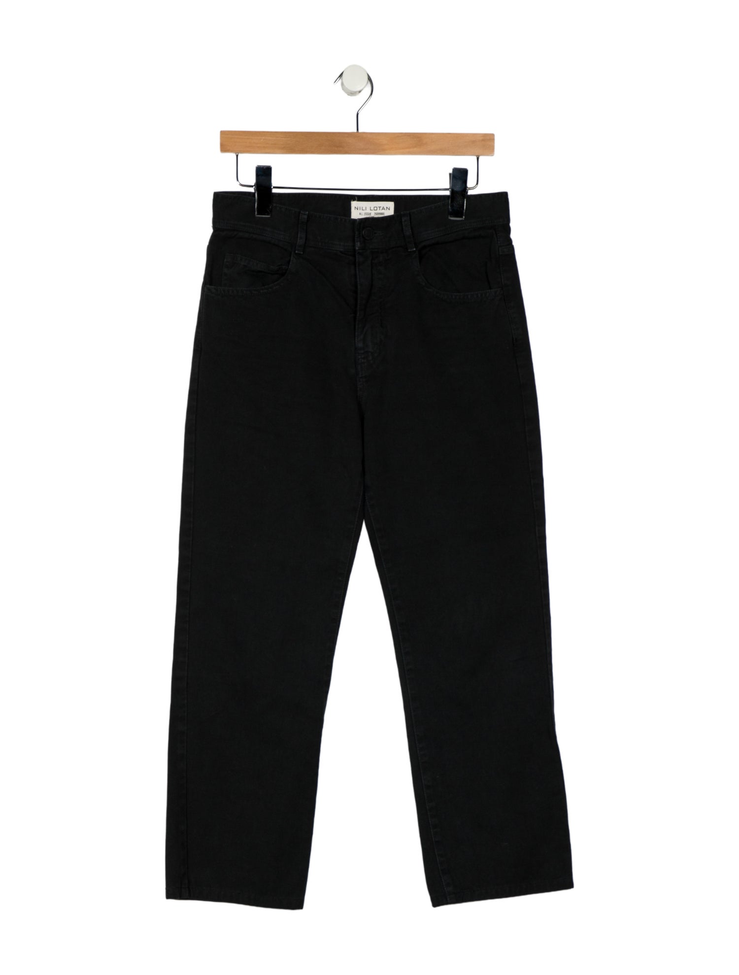 Nili Lotan Mid-Rise Straight Leg Jeans