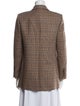 Nili Lotan Wool Plaid Print Blazer