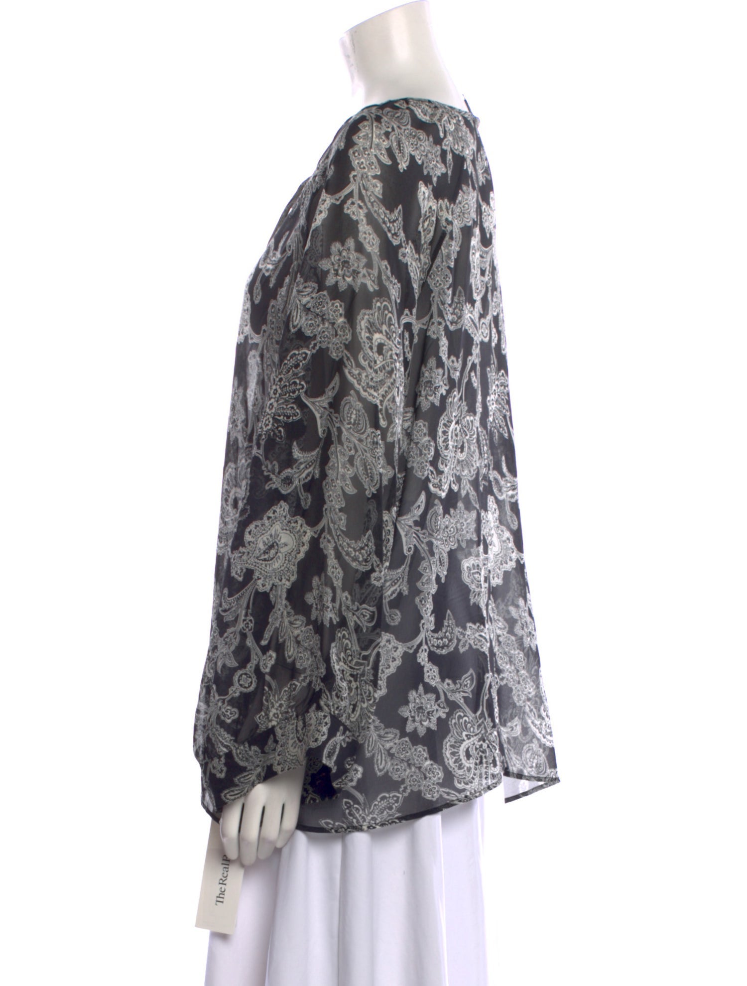 Nili Lotan Silk Printed Blouse