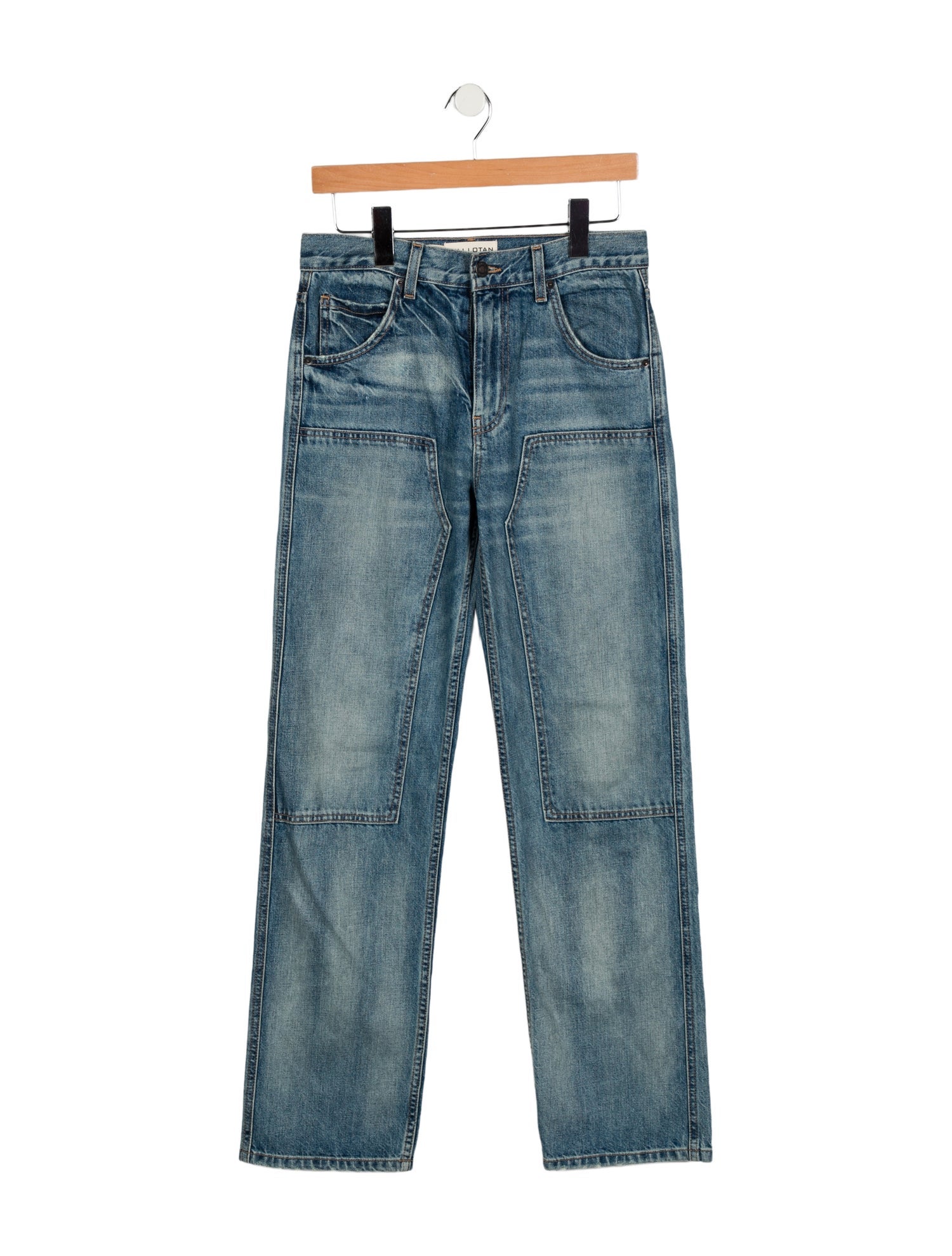 Nili Lotan High-Rise Straight Leg Jeans